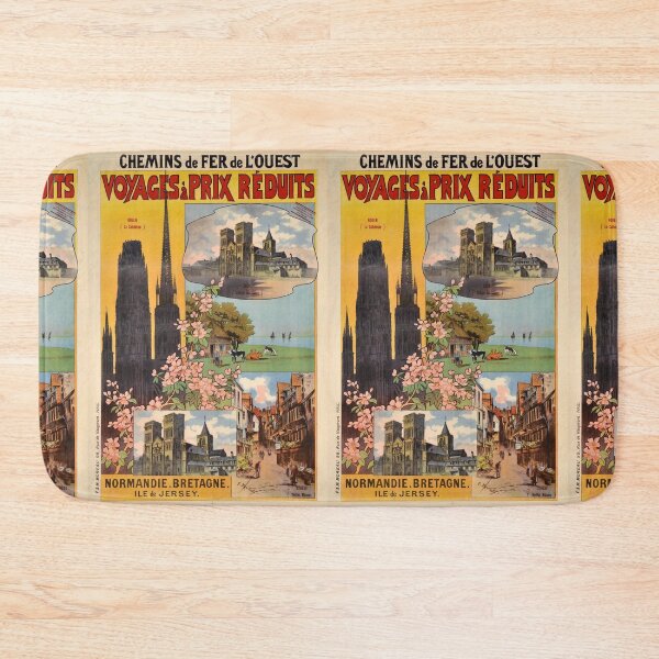 Item preview, OUEST Voyages vintage travel poster designed and sold by stickart-marek.