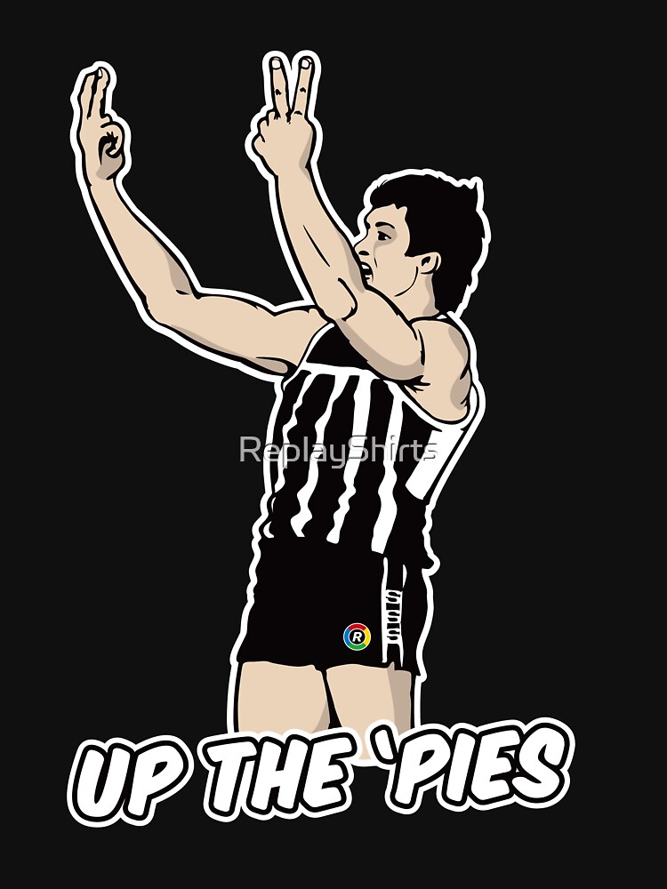 Thumbnail 7 of 7, Classic T-Shirt, UP THE 'PIES (black shirts only) designed and sold by ReplayShirts.