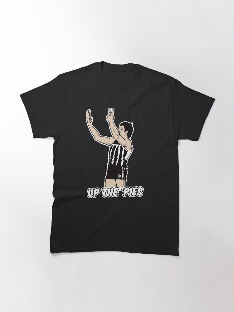 Thumbnail 3 of 7, Classic T-Shirt, UP THE 'PIES (black shirts only) designed and sold by ReplayShirts.