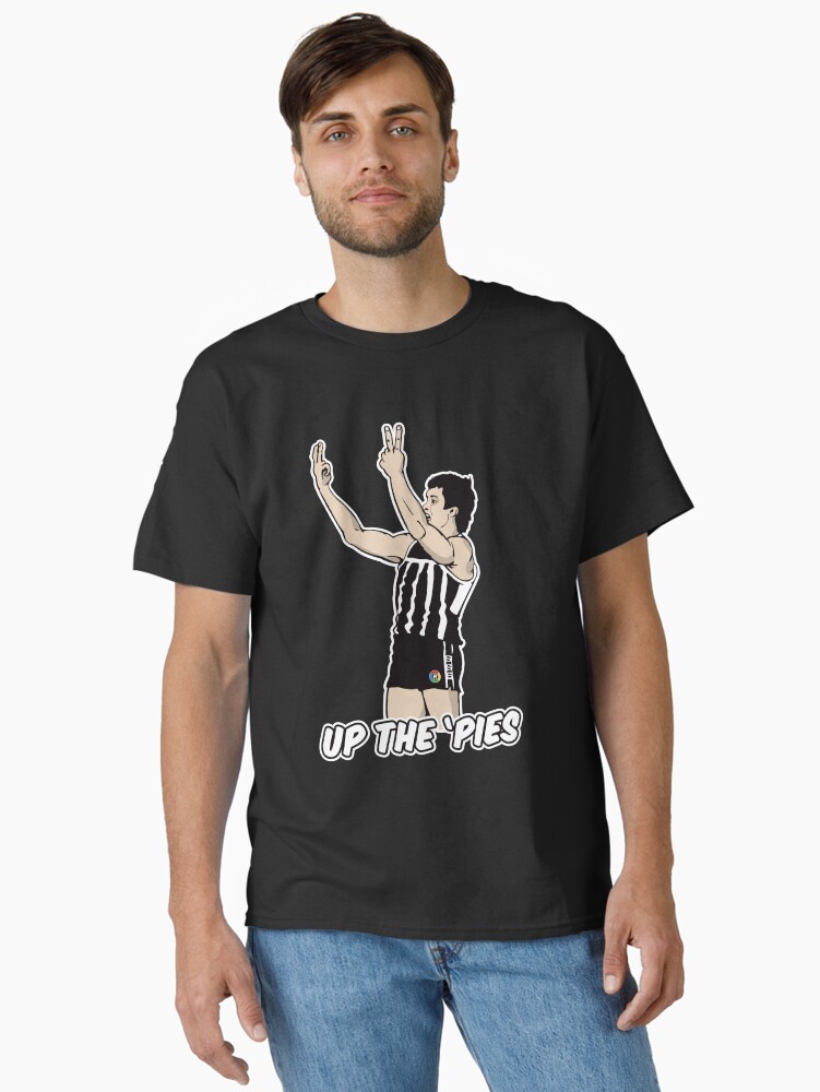 Thumbnail 1 of 7, Classic T-Shirt, UP THE 'PIES (black shirts only) designed and sold by ReplayShirts.