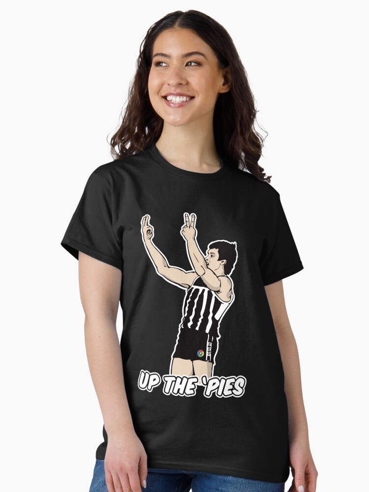 Thumbnail 2 of 7, Classic T-Shirt, UP THE 'PIES (black shirts only) designed and sold by ReplayShirts.