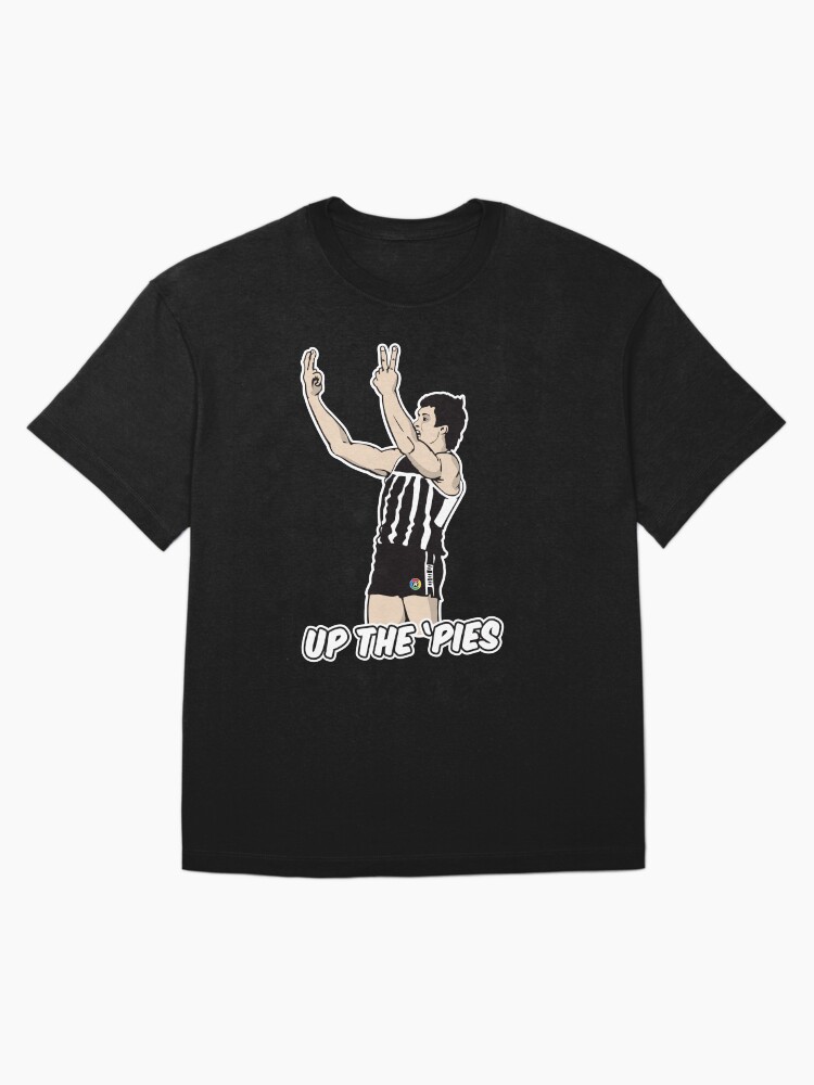 Thumbnail 3 of 7, Oversized T-Shirt, UP THE 'PIES (black shirts only) designed and sold by ReplayShirts.
