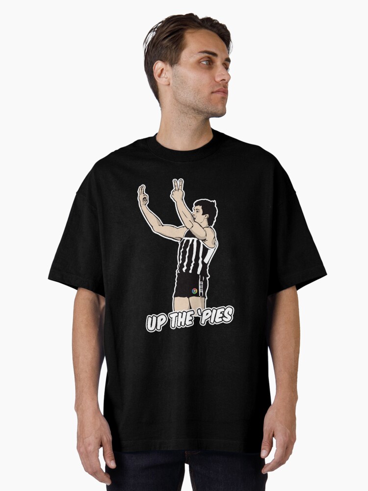 Thumbnail 1 of 7, Oversized T-Shirt, UP THE 'PIES (black shirts only) designed and sold by ReplayShirts.