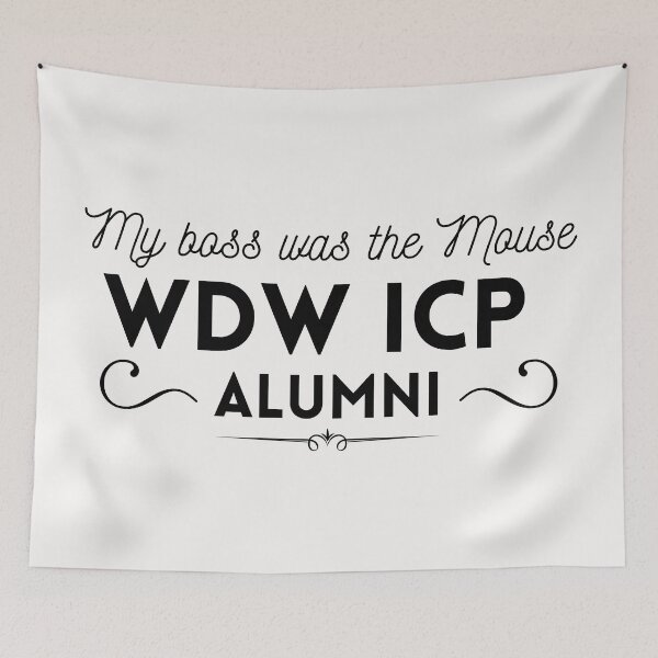 Item preview, My Boss was the Mouse: WDW ICP CM Alumni, Black font designed and sold by morelando.