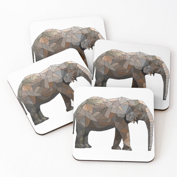 Item preview, Geometric African Elephant designed and sold by Chandler Solomon.