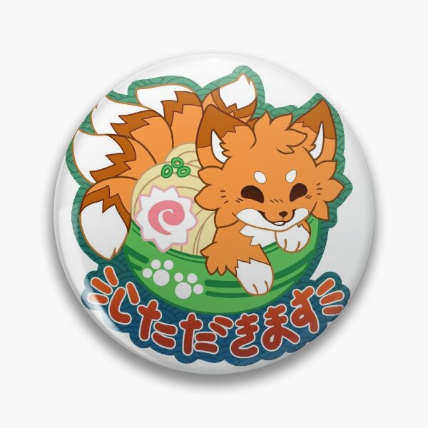 Kitsune Pins And Buttons Redbubble - shiro kitsune roblox