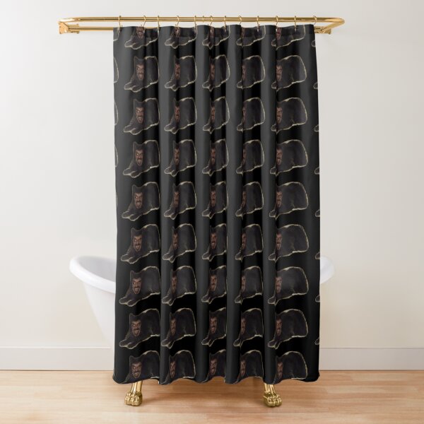 He never gets the faces right.. Shower Curtain