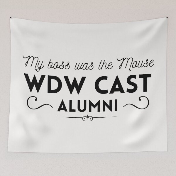 Item preview, My Boss was the Mouse: WDW Cast Alumni, Black font designed and sold by morelando.