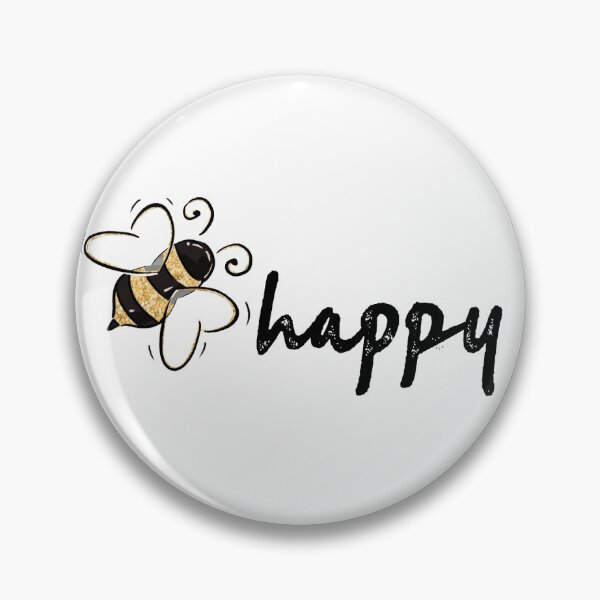 Item preview, bee happy sticker designed and sold by brissadesigns.