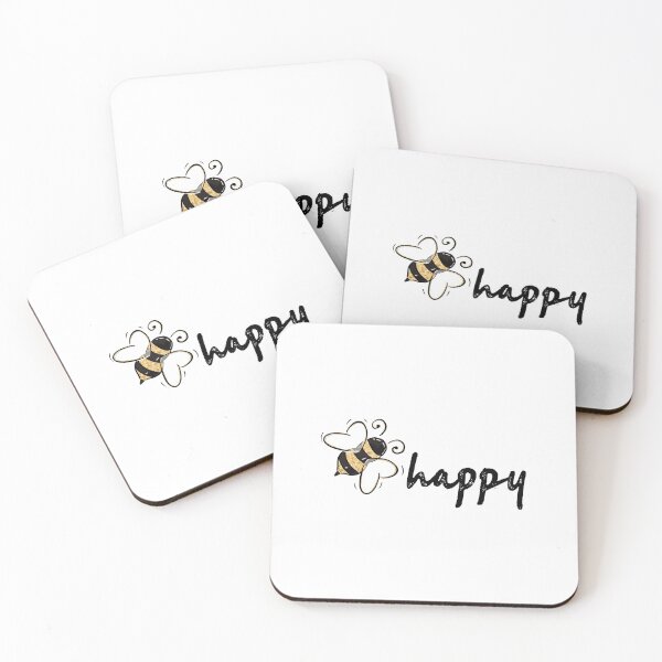 Item preview, bee happy sticker designed and sold by brissadesigns.