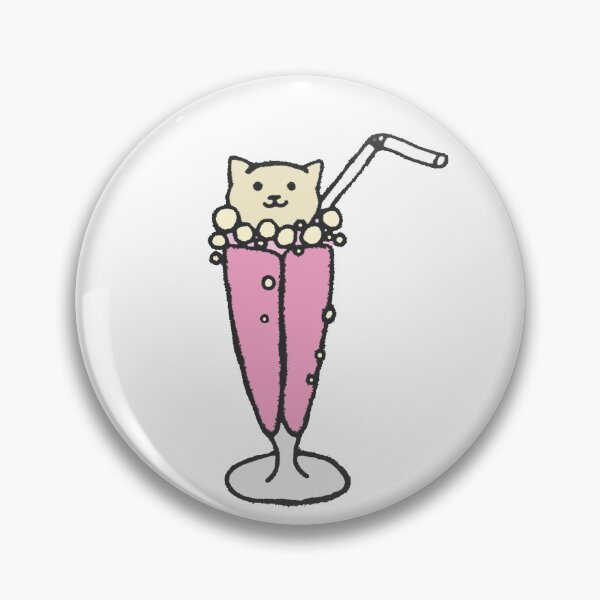 Item preview, Strawberry Milkshake Cat! designed and sold by LuxPNSilva.