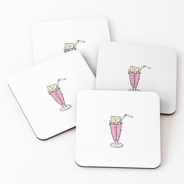 Item preview, Strawberry Milkshake Cat! designed and sold by LuxPNSilva.