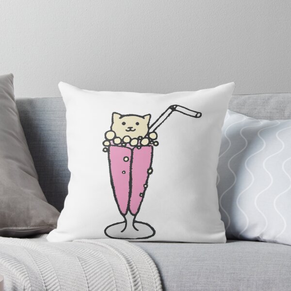 Item preview, Strawberry Milkshake Cat! designed and sold by LuxPNSilva.