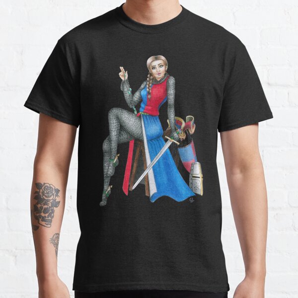 Crusades Chick Pin Up Girl Classic T-Shirt