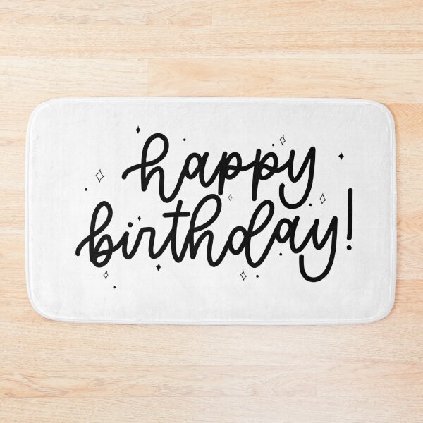Item preview, Happy Birthday Black and White designed and sold by amberlart.