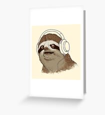 What is a sloths favourite music? Greeting Card
