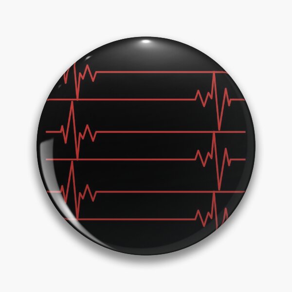 Item preview, Red Heart Beat - Black Background  designed and sold by Easy Breezy.