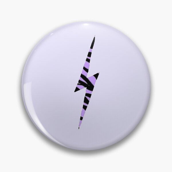 Item preview, Zebra Print Purple Lavender Lightning Bolt Symbol Design designed and sold by byemma.