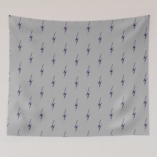 Item preview, Zebra Print Purple Lavender Lightning Bolt Symbol Design designed and sold by byemma.