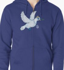The Hippie Dove Zipped Hoodie