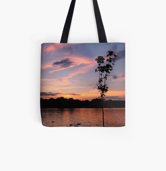 Sunset over the Rock River All Over Print Tote Bag