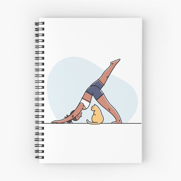 Item preview, YOGA PRACTICE AND CAT- DOWNWARD FACING designed and sold by Trio's Stuff.