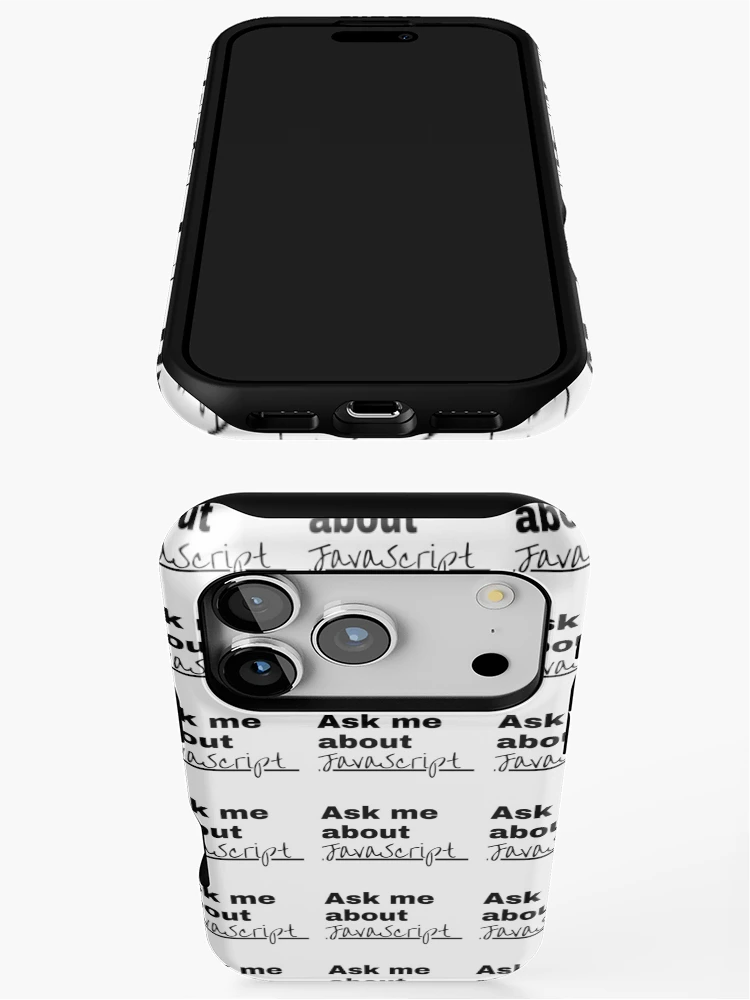 Thumbnail 3 of 4, iPhone Case, Ask me about JavaScript designed and sold by dev-tats.