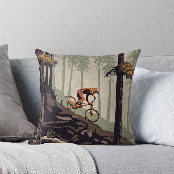 Item preview, Retro Scenic Mountain Bike Poster Art: Think Outside, No Box Required! designed and sold by SFDesignstudio.