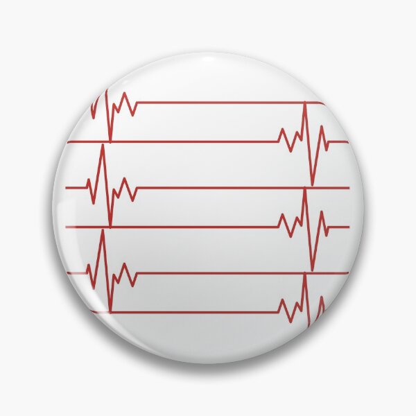 Item preview, Red Heart Beat - White Background  designed and sold by Easy Breezy.
