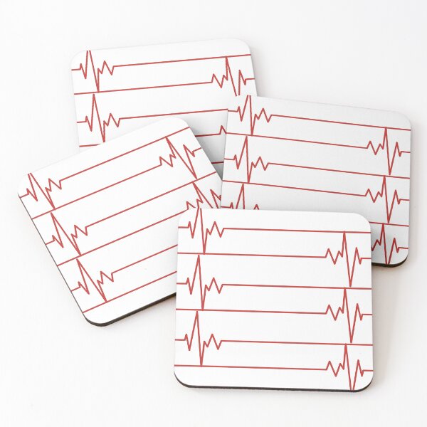 Item preview, Red Heart Beat - White Background  designed and sold by Easy Breezy.