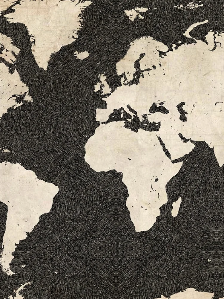 Thumbnail 4 of 4, iPhone Case, World map designed and sold by InkMaps.