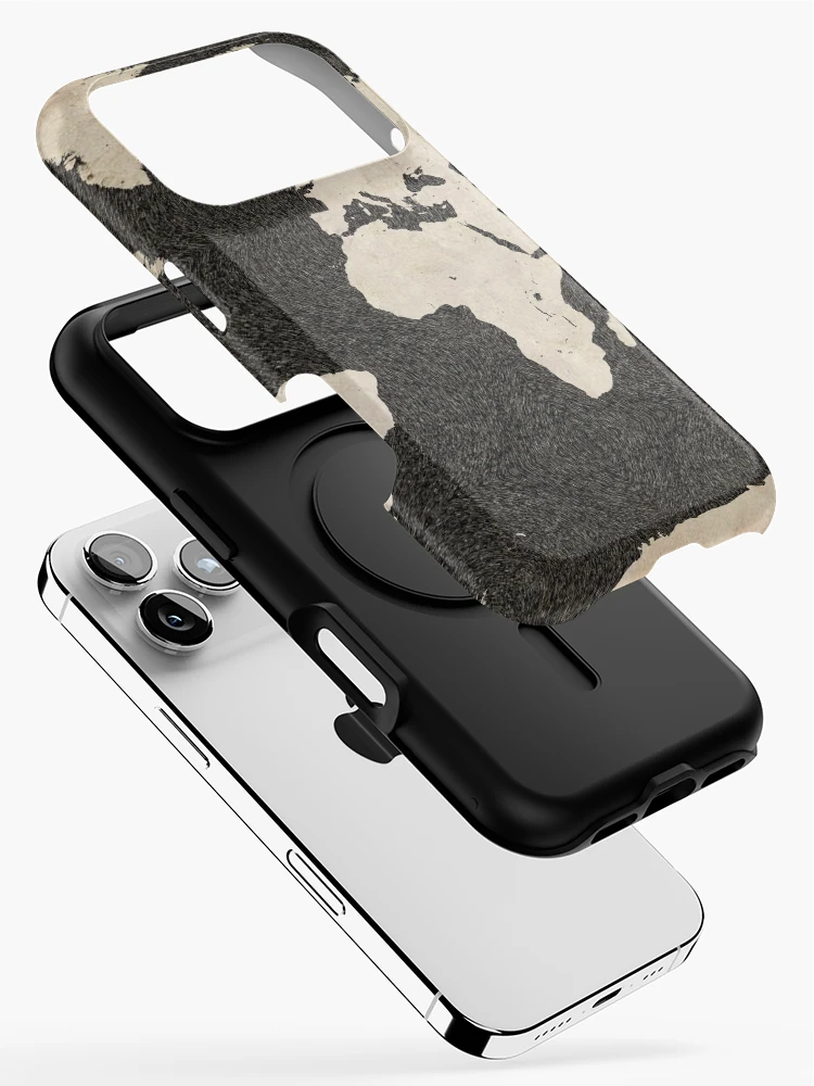 Thumbnail 2 of 4, iPhone Case, World map designed and sold by InkMaps.