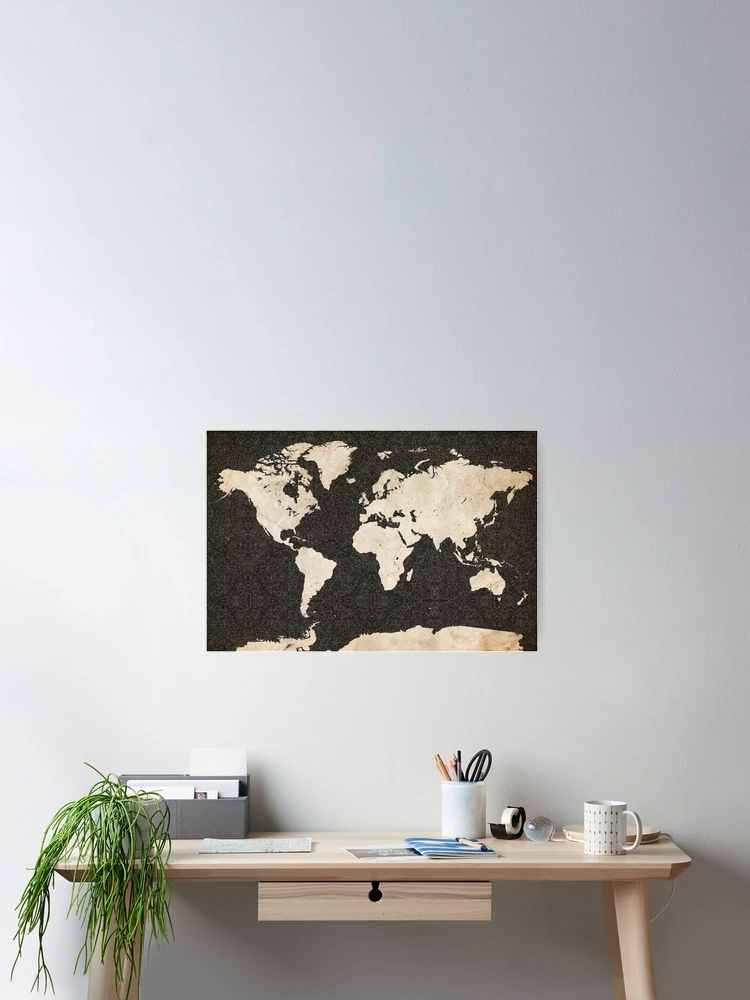 Thumbnail 2 of 3, Poster, World map designed and sold by InkMaps.