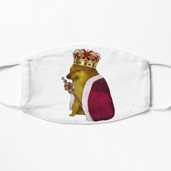 Cheems king Flat Mask
