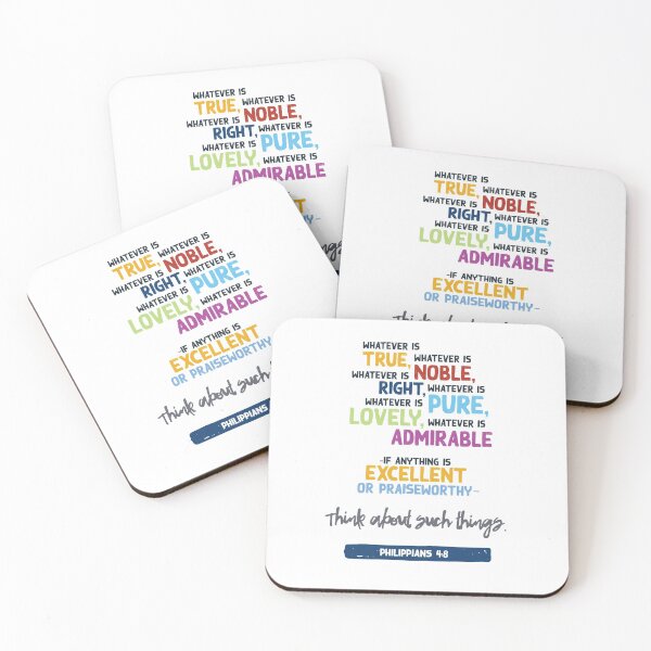 Item preview, Philippians 4:8 designed and sold by BellDesigned.