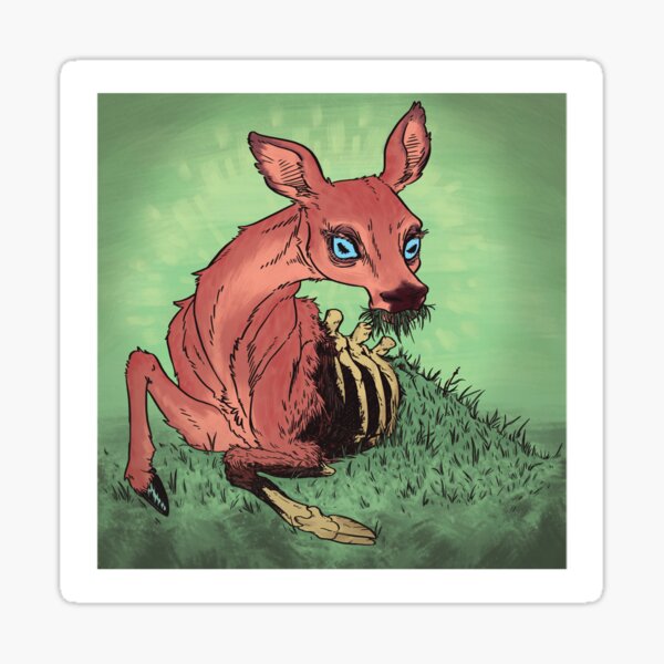 Dead Deer Sticker