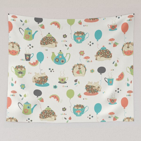 Item preview, Hedgehog Teaparty designed and sold by bermudezbahama.