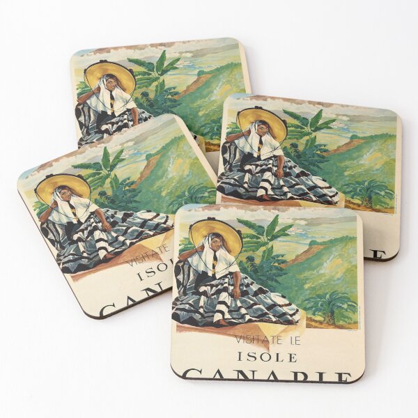 Item preview, Visitate Isole Canarie vintage travel poster designed and sold by stickart-marek.