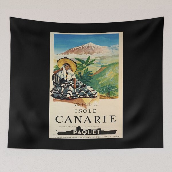 Item preview, Visitate Isole Canarie vintage travel poster designed and sold by stickart-marek.