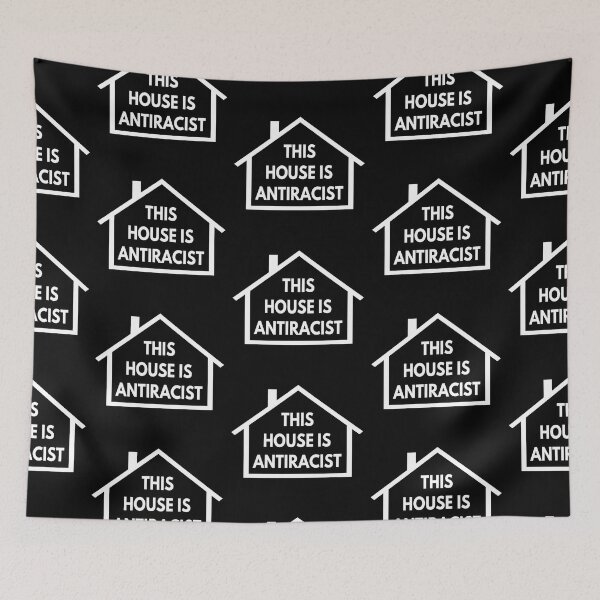Item preview, THIS HOUSE IS ANTIRACIST designed and sold by Cool-Cat-POD.