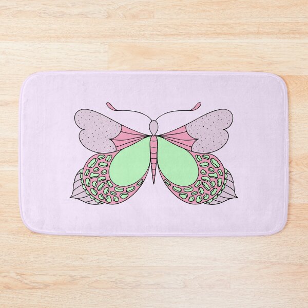 Item preview, Beautiful mystical neon green and dusty pink butterfly. designed and sold by Senpo.
