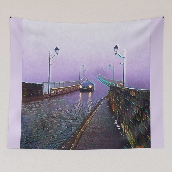Item preview, Misty bridge leading to nowhere designed and sold by helenkaiy.