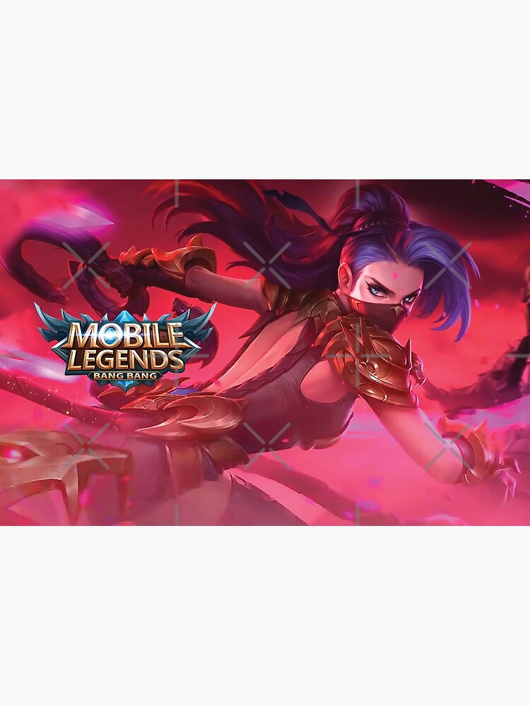 Portrait, hanabi, mobile legends, concept art, ninja mask, very