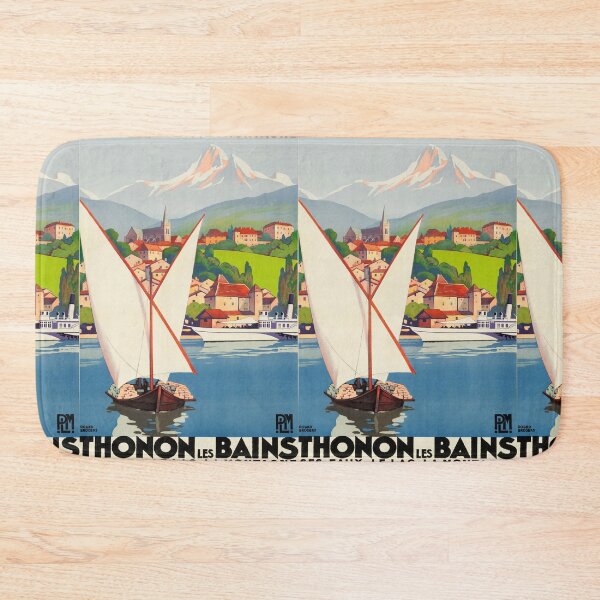 Item preview, PLM Thonton les Bains vintage travel poster designed and sold by stickart-marek.