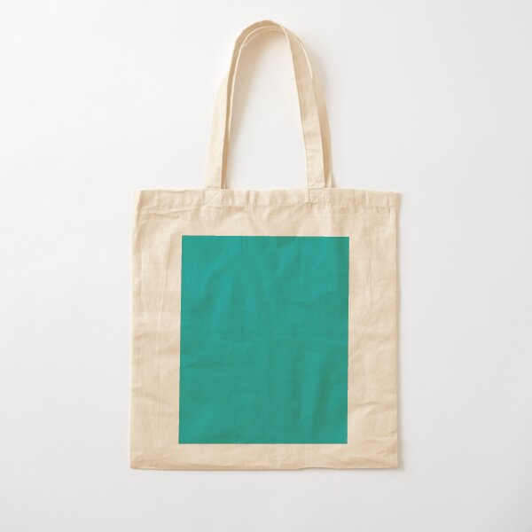 Teal | Teal Green | Solid Color | Cotton Tote Bag