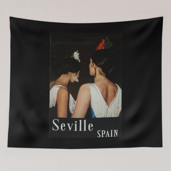 Item preview, Seville Spain vintage travel poster designed and sold by stickart-marek.