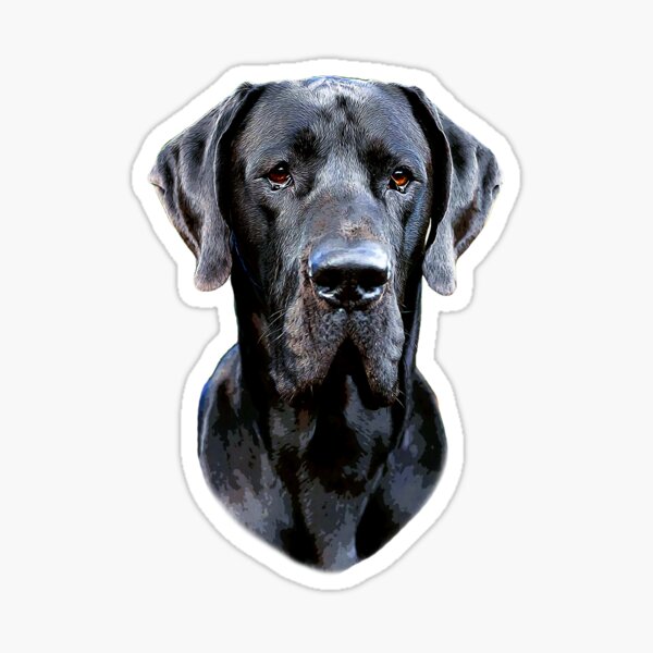 Item preview, Great Dane Dog Black Blue designed and sold by Elarex.