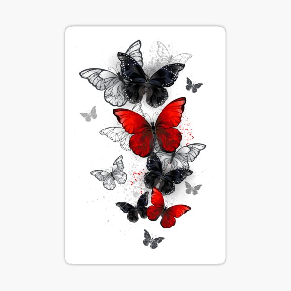 Item preview, Flying Black and Red Morpho designed and sold by Blackmoon9.