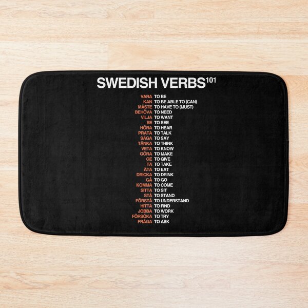 Item preview, Swedish Verbs 101 - Swedish Language Cheatsheet designed and sold by HiddenVerb.