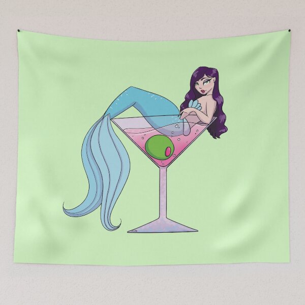 Item preview, Mertini Martini Mermaid designed and sold by TheSaltSirens.